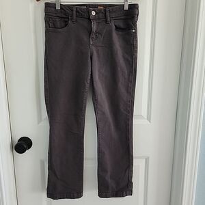 Anthropologie Pilcro and the Letterpress Cropped Jeans Size 29 Gray Stet Fit